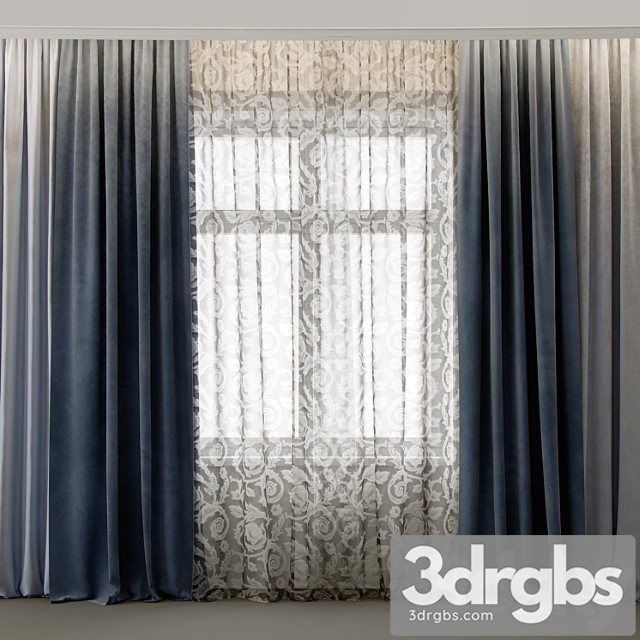 Curtains for interiors- 4 3dsmax Download - thumbnail 1