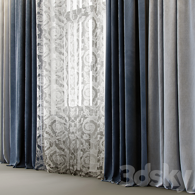 Curtains For interiors- 4 3DSMax File - thumbnail 2