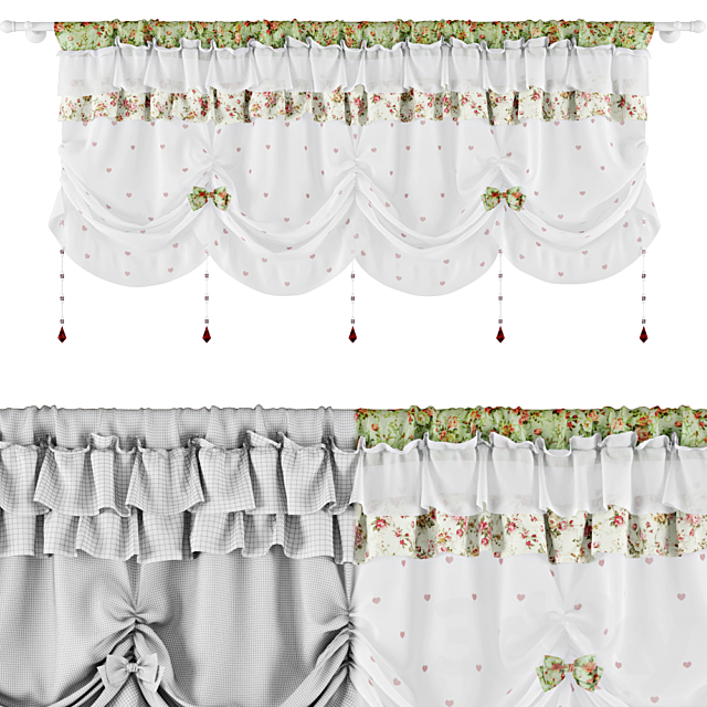 Curtains for kitchen 3DSMax File - thumbnail 1