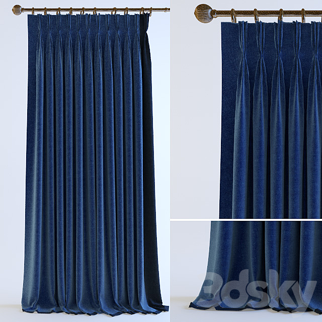 Curtains. French Twist 3ds Max - thumbnail 2