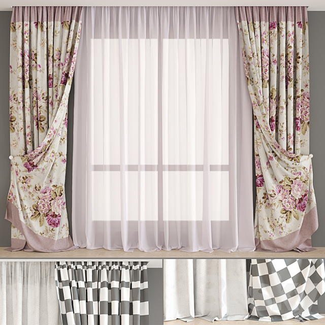 Curtains from the textile house Togas (part 2) 3DSMax File - thumbnail 1