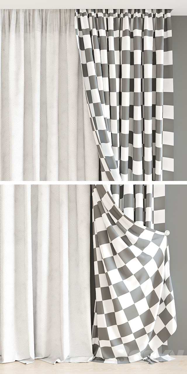 Curtains from the textile house Togas (part 2) 3DSMax File - thumbnail 3