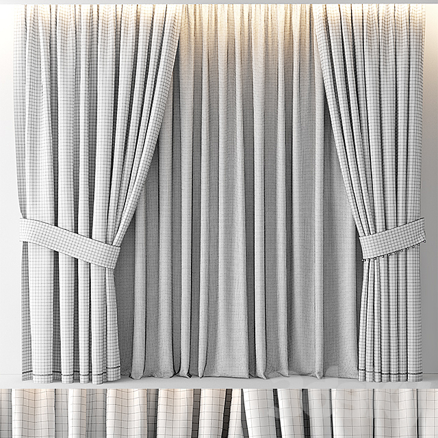 CURTAINS GLAM 3DS Max Model - thumbnail 2