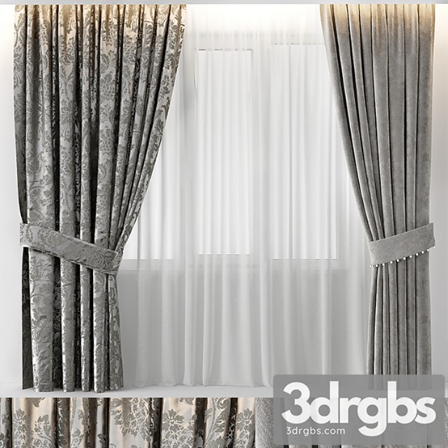 Curtains glam 3dsmax Download - thumbnail 1