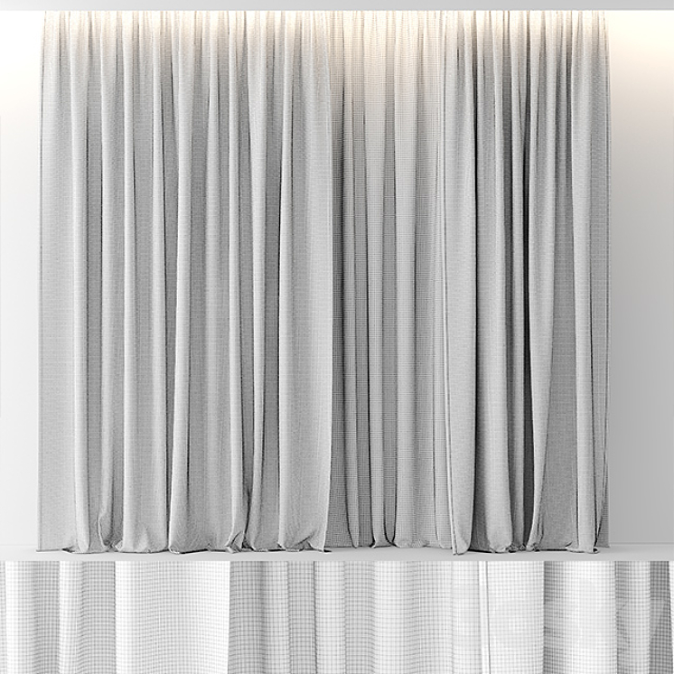 CURTAINS GRADIENT 3DS Max - thumbnail 2