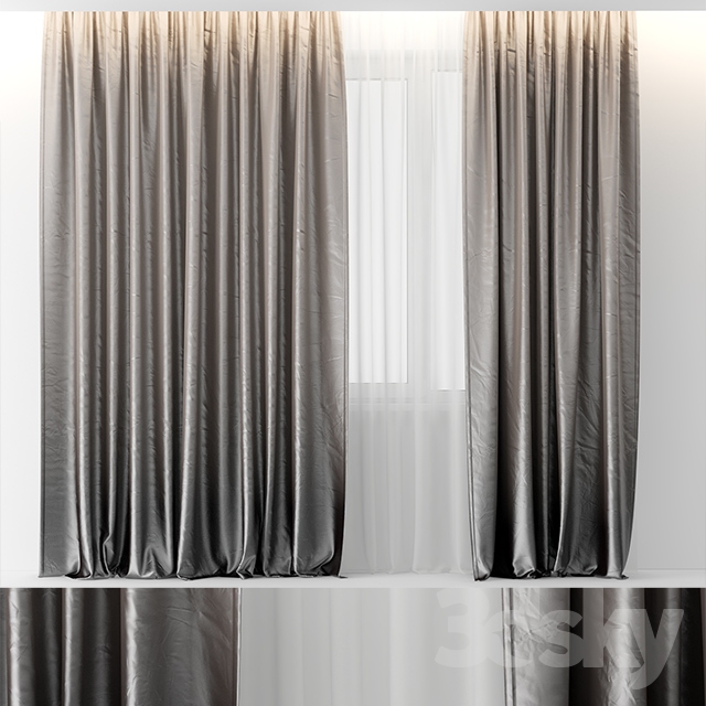 CURTAINS GRADIENT 3DS Max - thumbnail 3