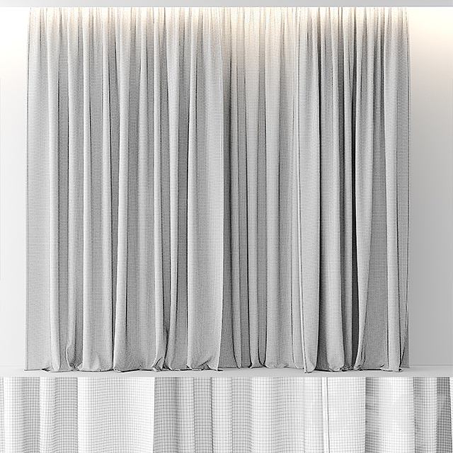 CURTAINS GRADIENT 3DS Max Model - thumbnail 2