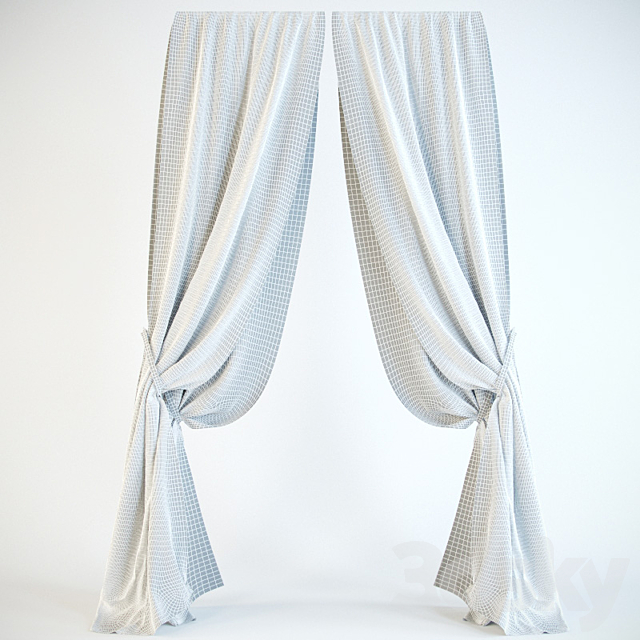 Curtains hidden under the eaves 3DSMax File - thumbnail 3