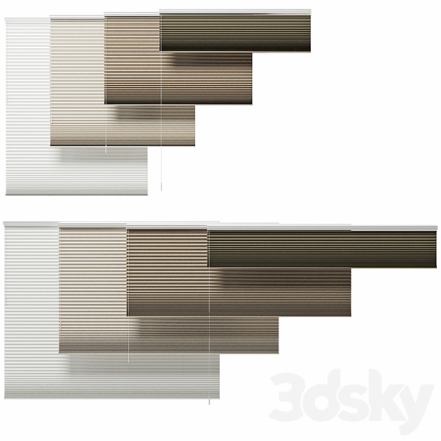 CURTAINS HUNTER DOUGLAS Duolite 3DS Max Model - thumbnail 4