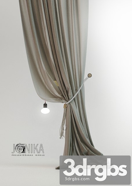 Curtains jonika 3dsmax Download - thumbnail 1