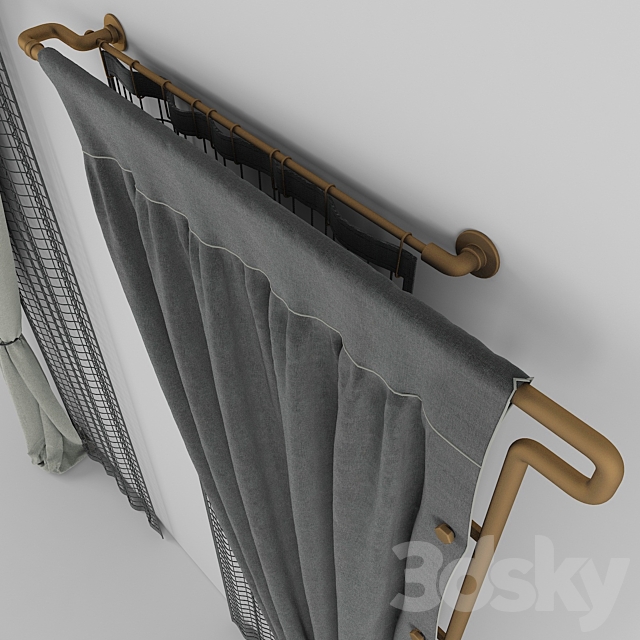 Curtains loft 3DS Max Model - thumbnail 2