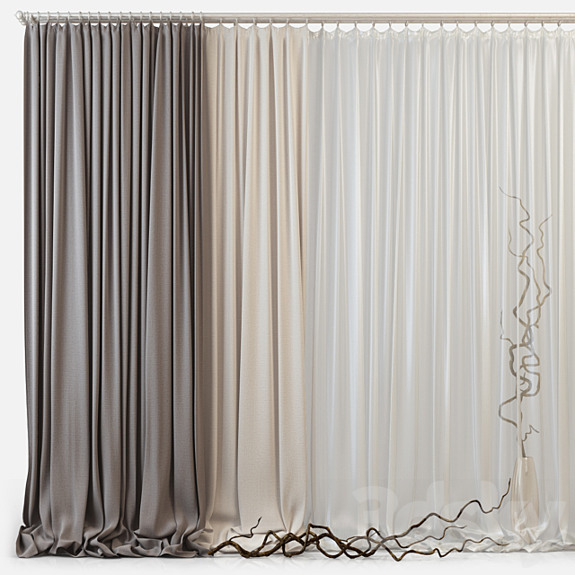 Curtains m06 3DSMax File - thumbnail 1