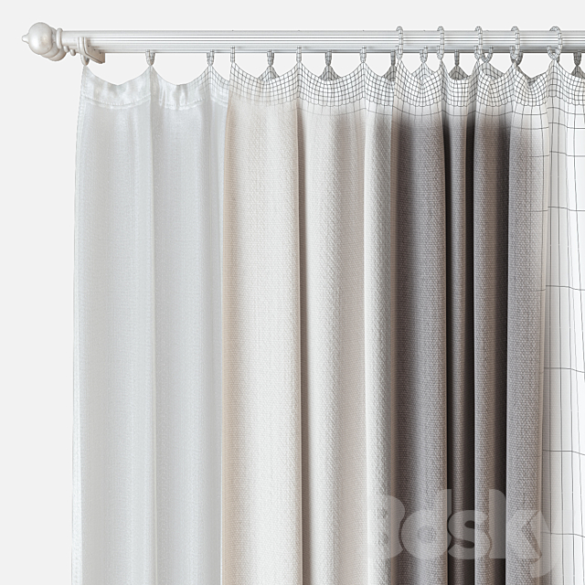 Curtains m06 3DSMax File - thumbnail 2