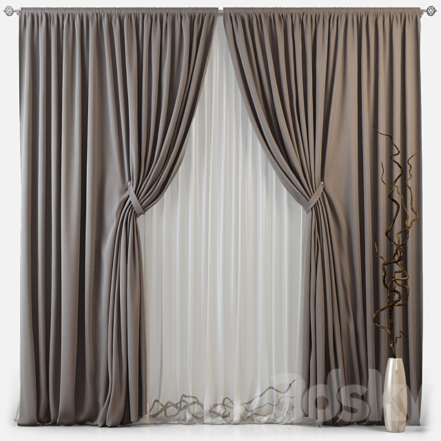 Curtains m07 3DSMax File - thumbnail 1