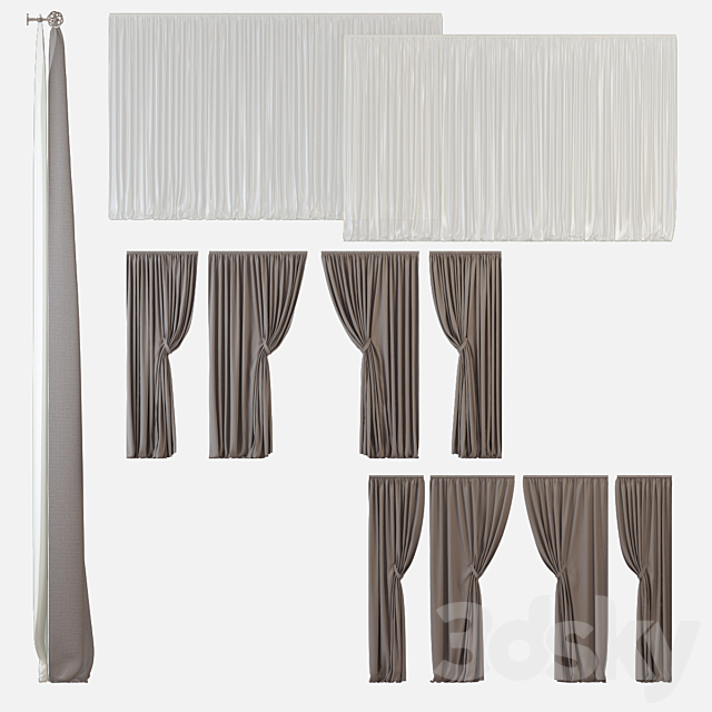 Curtains m07 3DSMax File - thumbnail 3