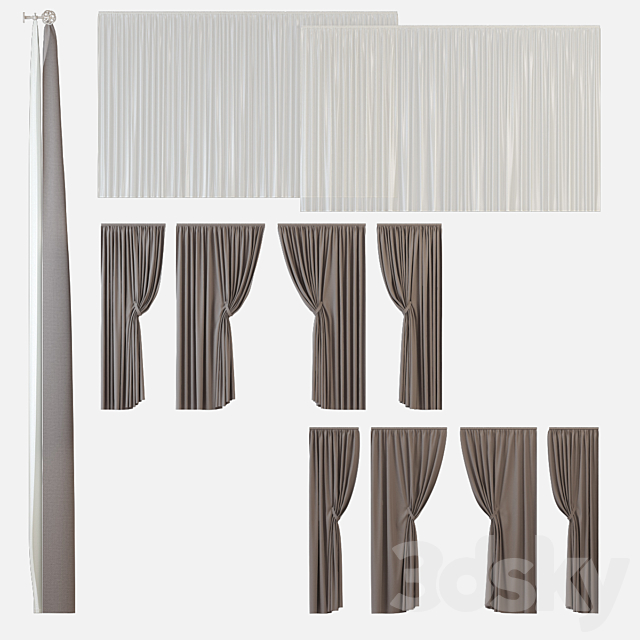 Curtains m09 3DSMax File - thumbnail 3