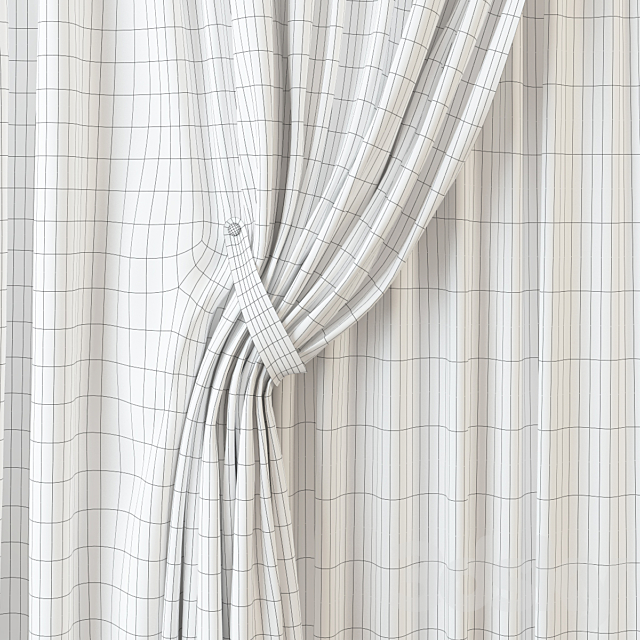 Curtains m10 3DS Max Model - thumbnail 2