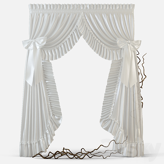 Curtains m12 3ds Max - thumbnail 1