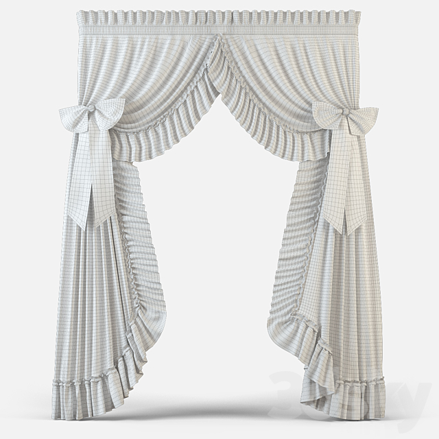 Curtains m12 3ds Max - thumbnail 3