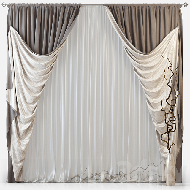 Curtains m13 3DSMax File - thumbnail 1