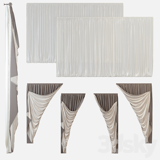 Curtains m13 3DSMax File - thumbnail 3