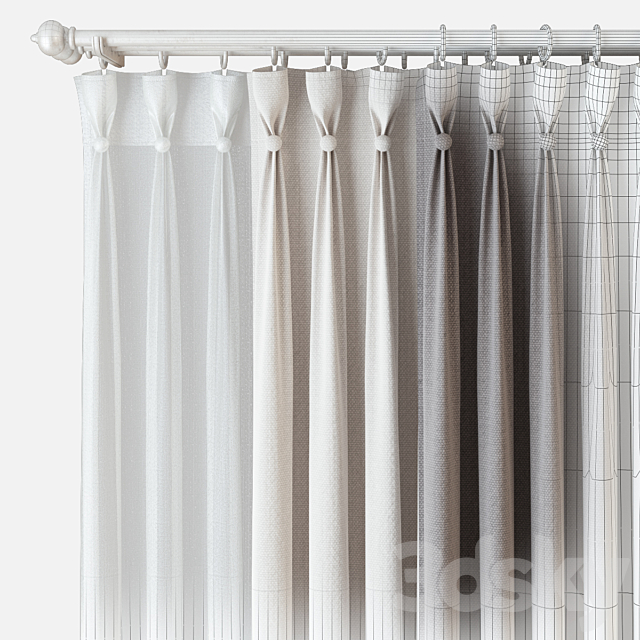 Curtains m17 3DSMax File - thumbnail 2