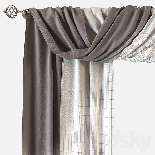 Curtains m29 3DSMax File - thumbnail 3