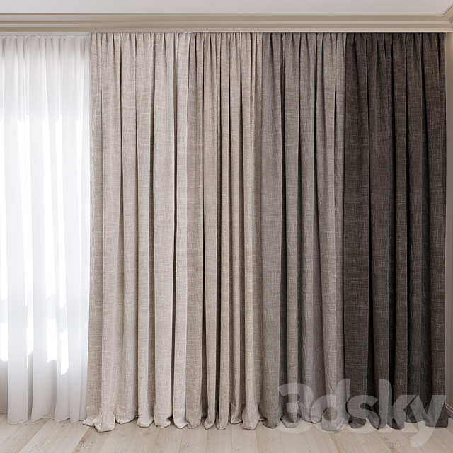 Curtains No. 11 3ds Max - thumbnail 1