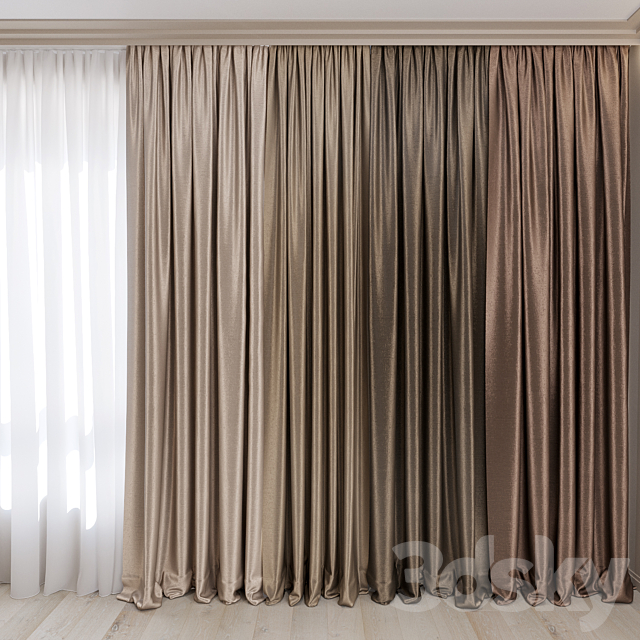 Curtains No. 15 3DSMax File - thumbnail 1