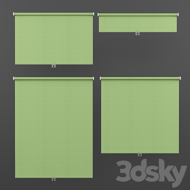 Curtains On Rollers Ikea Tupplyur 3DS Max Model - thumbnail 3