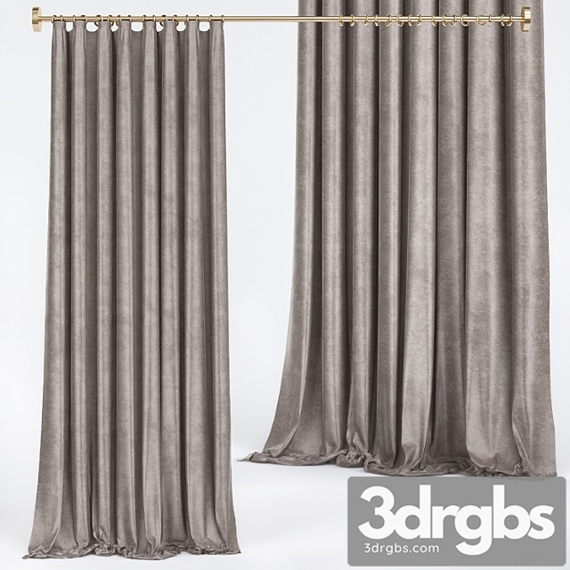 Curtains premium №9 3dsmax Download - thumbnail 1