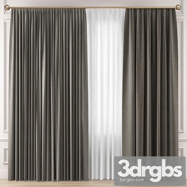 Curtains premium pro №33 3dsmax Download - thumbnail 1