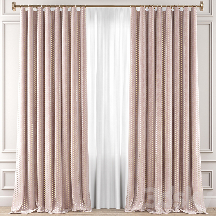 Curtains Premium PRO №39 3DS Max - thumbnail 1