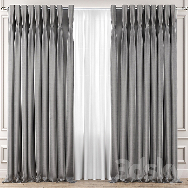 Curtains Premium PRO №45 3ds Max - thumbnail 1