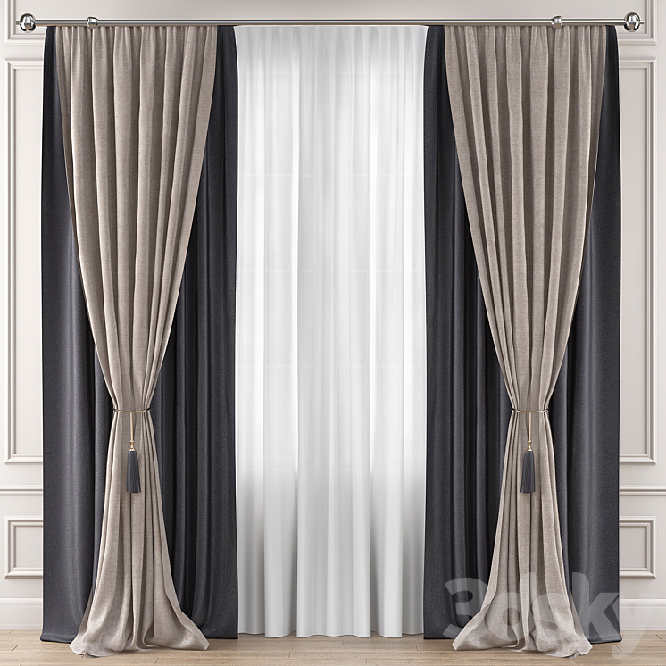 Curtains Premium PRO No. 12 3DS Max - thumbnail 1