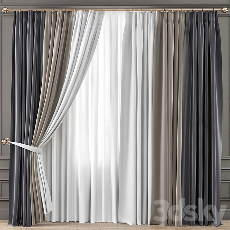 Curtains Premium PRO No. 21 3DS Max - thumbnail 1