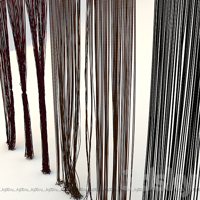 Curtains rope number 2 3ds Max - thumbnail 3