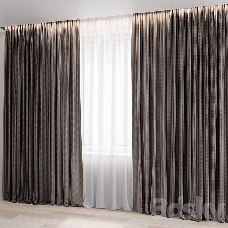 Curtains set 05 vray | corona 3DS Max Model - thumbnail 2