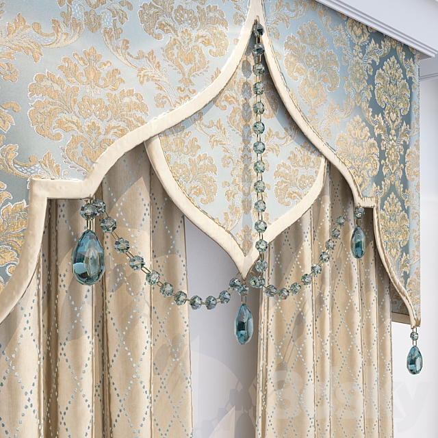 curtains with bandeau 3DSMax File - thumbnail 2