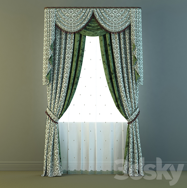 curtains with lambrekenom3 3ds Max - thumbnail 1