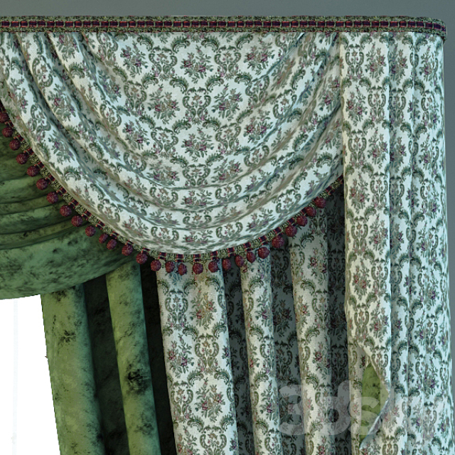 curtains with lambrekenom3 3ds Max - thumbnail 2