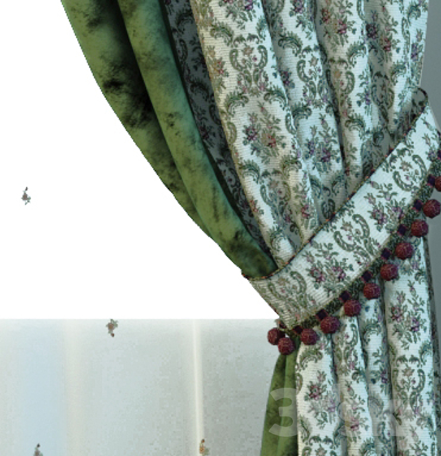 curtains with lambrekenom3 3ds Max - thumbnail 3