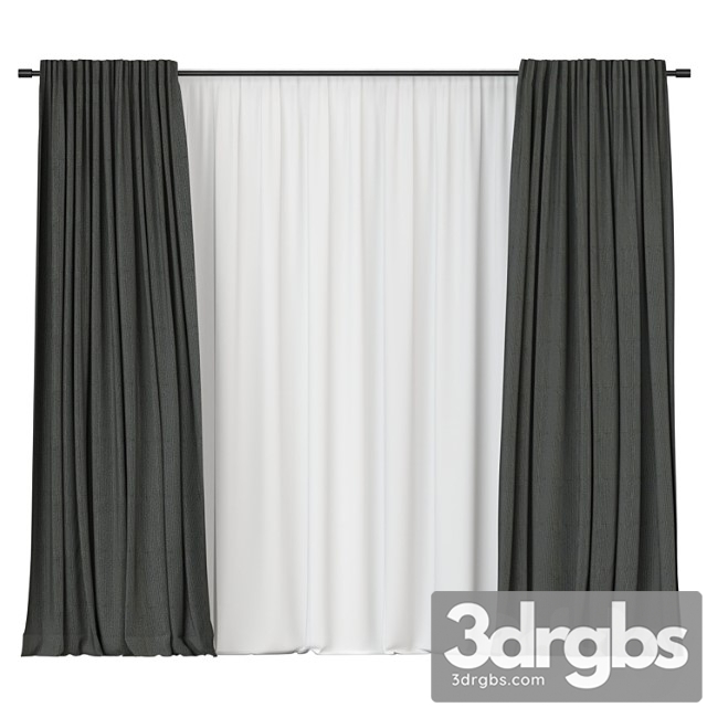 Curtains with tulle - thumbnail 1