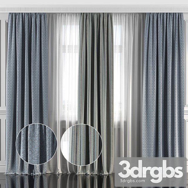 Curtains With Window 130 3dsmax Download - thumbnail 1