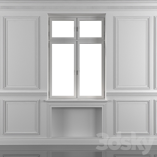 Curtains with window 130 3dsMax Model - thumbnail 5