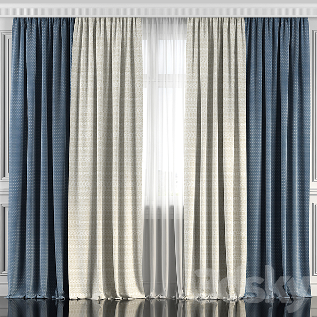 Curtains with window 134 3DSMax File - thumbnail 2