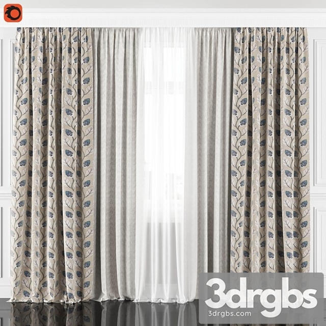 Curtains with window 182c - thumbnail 1