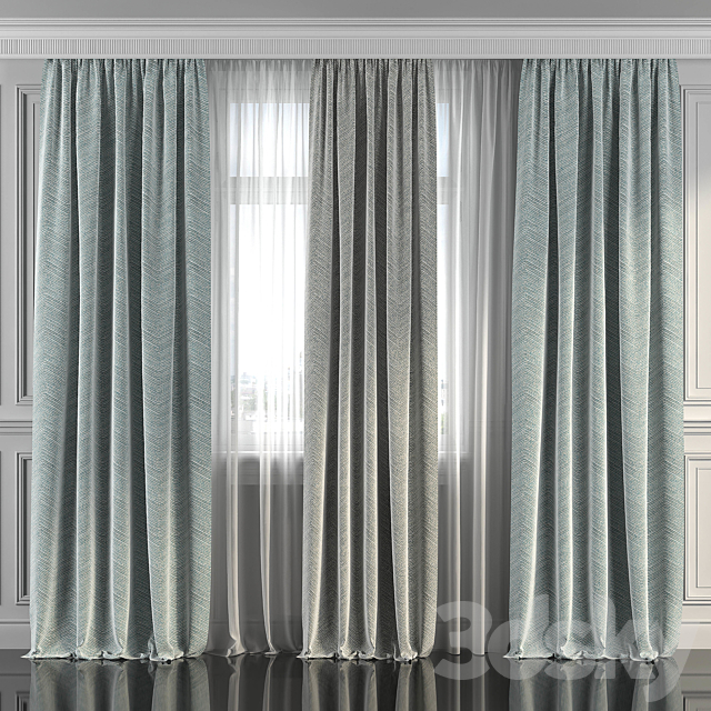 Curtains with window 292 3DSMax File - thumbnail 1