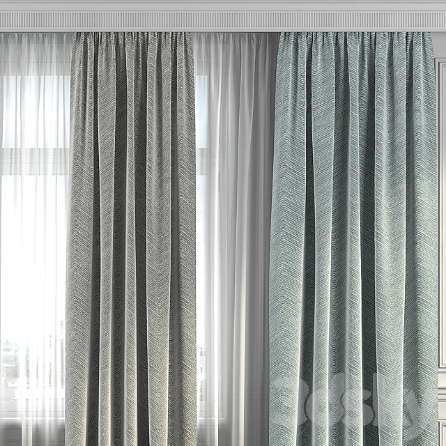 Curtains with window 292 3DSMax File - thumbnail 2