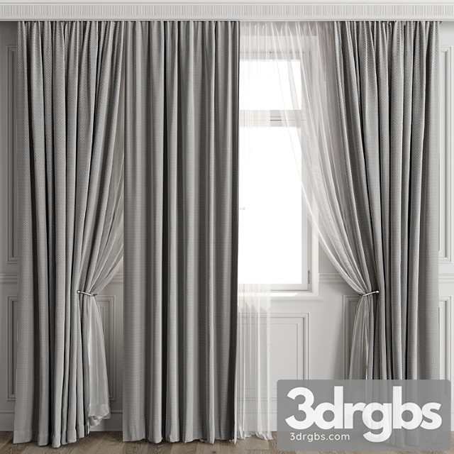 Curtains with window 497c - thumbnail 1